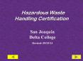 Hazardous Waste Handling Certification PowerPoint PPT Presentation