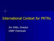 International Context for PRTRs