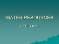WATER RESOURCES PowerPoint PPT Presentation