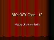 BIOLOGY Chpt - 12