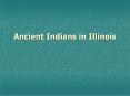 Ancient Indians in Illinois PowerPoint PPT Presentation