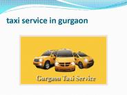 taxi service in gurgaon