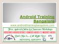 Android Training PowerPoint PPT Presentation