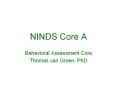 NINDS Core A PowerPoint PPT Presentation
