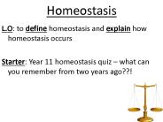 Homeostasis