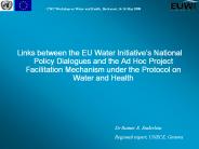 Links between the EU Water Initiative