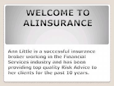 Ann Little Insurance - Ann Little Insurance Brokers Perth