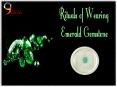 Rituals of Wearing Emerald Gemstone PowerPoint PPT Presentation