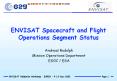 ENVISAT Spacecraft and Flight Operations Segment Status PowerPoint PPT Presentation
