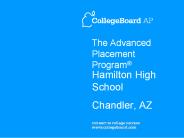 The Advanced Placement Program