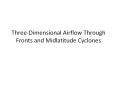 Three-Dimensional Airflow Through Fronts and Midlatitude Cyclones PowerPoint PPT Presentation