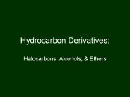 Hydrocarbon Derivatives: