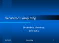 Wearable Computing PowerPoint PPT Presentation