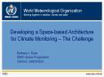Developing a Space-based Architecture for Climate Monitoring  PowerPoint PPT Presentation