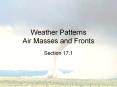 Weather Patterns Air Masses and Fronts PowerPoint PPT Presentation