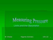 Measuring Pressure