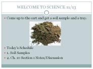 WELCOME TO SCIENCE 11/13