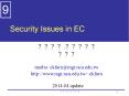 Security Issues in EC PowerPoint PPT Presentation