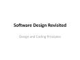 Software Design Revisited PowerPoint PPT Presentation