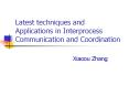 Latest techniques and Applications in Interprocess Communication and Coordination PowerPoint PPT Presentation