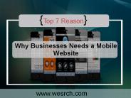Reason Why Businesses Needs a Mobile Website