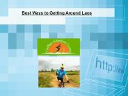 Best Ways to Getting Around Laos