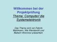 Willkommen bei der Projektpr PowerPoint PPT Presentation