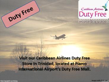 Duty Free by Caribbean Airlines