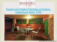 Hardwood Timber Decking Sydney Based Construction Company - Branson Building Materials