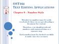 OST164 Text Editing Applications PowerPoint PPT Presentation