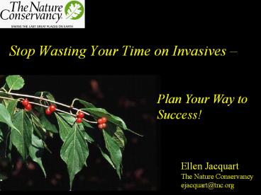 Stop Wasting Your Time on Invasives 