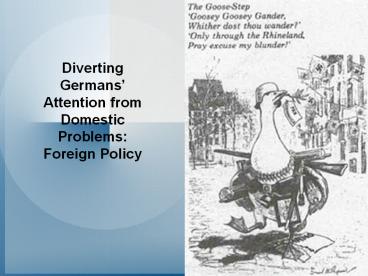 Diverting Germans
