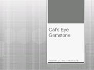 All About Cat's Eye Gemstone