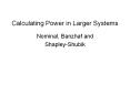 Calculating Power in Larger Systems PowerPoint PPT Presentation