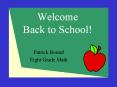 Welcome Back to School! PowerPoint PPT Presentation