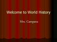 Welcome to World History PowerPoint PPT Presentation