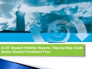 ACAT Student Mobility Reports: Step-by-Step Guide