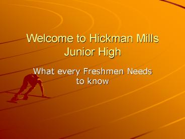 Welcome to Hickman Mills Junior High