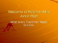 Welcome to Hickman Mills Junior High PowerPoint PPT Presentation