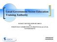 Local Government Sector Education Training Authority PowerPoint PPT Presentation