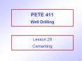 PETE 411 Well Drilling PowerPoint PPT Presentation