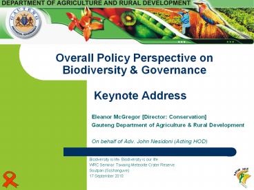 Eleanor McGregor [Director: Conservation]