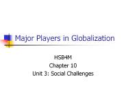 Major Players in Globalization