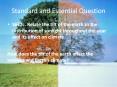 Standard and Essential Question PowerPoint PPT Presentation