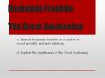 Benjamin Franklin  The Great Awakening PowerPoint PPT Presentation
