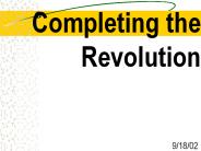 Completing the Revolution
