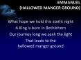 EMMANUEL (HALLOWED MANGER GROUND) PowerPoint PPT Presentation