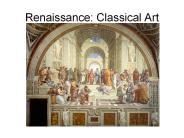 Renaissance: Classical Art