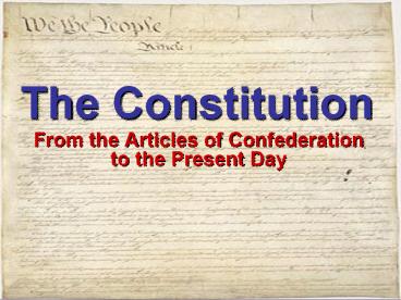 The Constitution