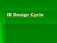 IB Design Cycle PowerPoint PPT Presentation